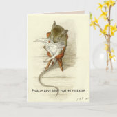 Schnell geht's der Großvatermäuse gut Karte (Gelbe Blume)