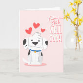 Schnell gesundes Welpengrüßen Karte (Gelbe Blume)