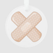 Schnell gut Bandaid (Nurse Care Crossed Plaster) Ornament (Rückseite)