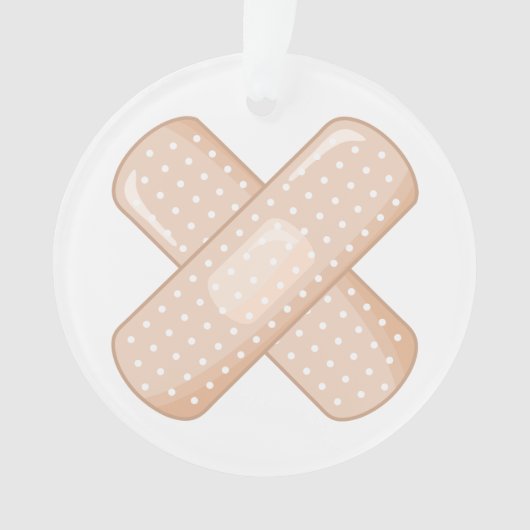 Schnell gut Bandaid (Nurse Care Crossed Plaster) Ornament (Vorderseite)