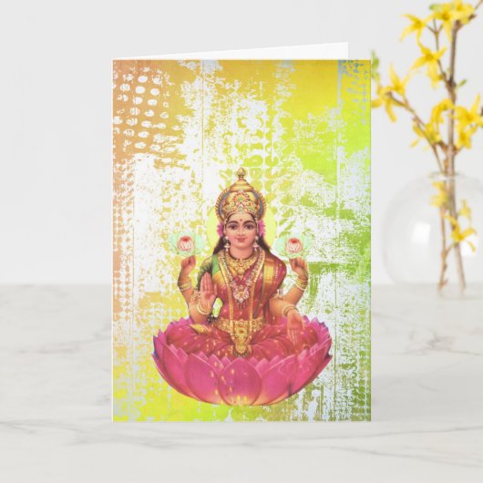 Schnell gut, Friedliche digitale Kunst Karte (Gelbe Blume)