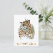 Schnell gut gehen postkarte (Stehend Vorderseite)