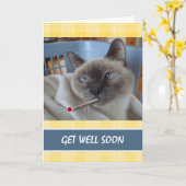 Schnell gut, Katzenkatze, reine Erholung Karte (Gelbe Blume)