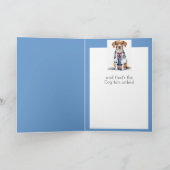 Schnell gut, Maskuline Fun Doctor's Dog Karte (Innenseite)