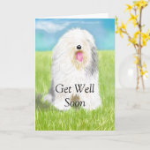 Schnell gut mit dem Schafhund Karte (Gelbe Blume)