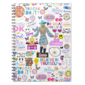 Schnell inspiriert Affirmation Spiral Notebook Notizblock (Vorderseite)