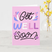 Schnell kommen Sie in den Genuss moderner rosa Typ Karte (Gelbe Blume)