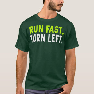 Schnell laufen, links abbiegen, lustige Strecke, L T-Shirt