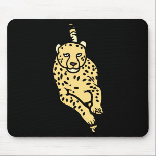 Schnell laufender Gepard Wildkatze Tier jagt nach Mousepad