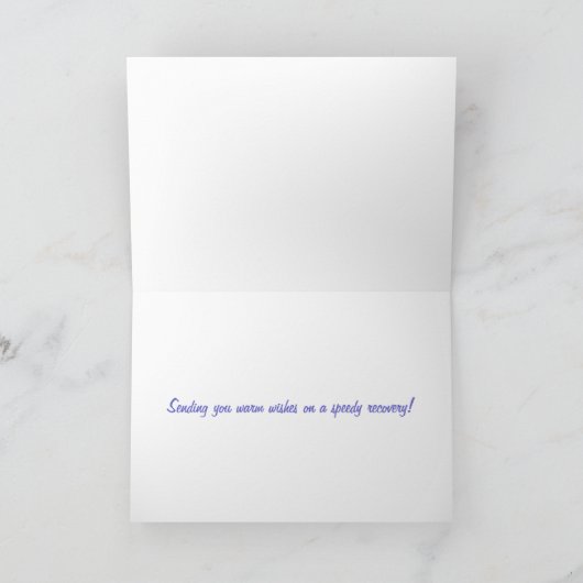 Schnell mit Blue Hydrangea Karte (Innenseite)