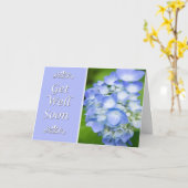Schnell mit Blue Hydrangea Karte (Gelbe Blume)