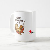 Schnell? Nie gehört Kaffeetasse (Vorderseite Links)