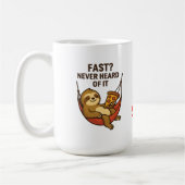 Schnell? Nie gehört Kaffeetasse (Links)