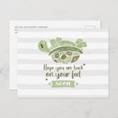 Schnell Niedlich Spaß machen will nähren Postkarte (Vorne/Hinten)