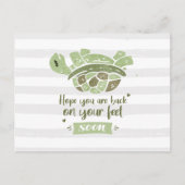 Schnell Niedlich Spaß machen will nähren Postkarte (Vorderseite)