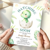 Schnell Niedliche Dinosaur Babydusche Einladung