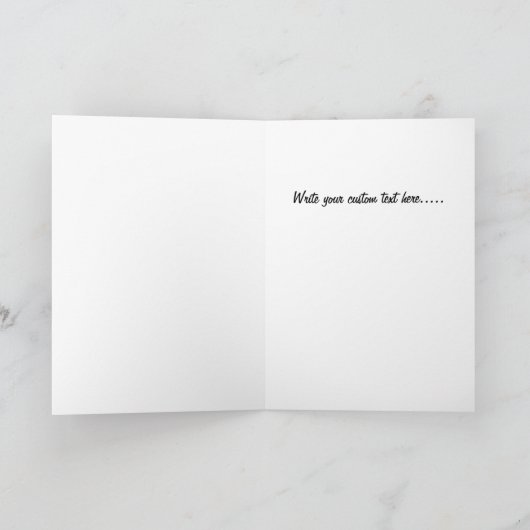 Schnell Niedliche Lila Hausgrüße Karte (Innenseite)