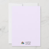 Schnell Niedliche Toucan Violet Card Karte (Rückseite)