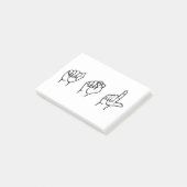 SCHNELL POST-IT KLEBEZETTEL (angewinkelt)