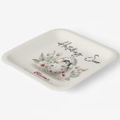 Schnell rustikale Babymädchen-Dusche Pappteller (Gewinkelt)