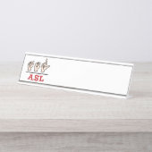 SCHNELL SCHREIBTISCHNAMENSPLAKETTE (Vorderseite )