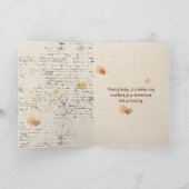 Schnell SonnenblumenBouquet aus Ziegelstein Karte (Innenseite)