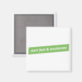 Schnell starten und beschleunigen magnet (Vorderseite/Rückseite)
