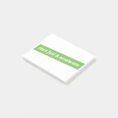 Schnell starten und beschleunigen post-it klebezettel (angewinkelt)