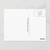 Schnell (Streifen aus Gold und Weiß) Postkarte (Rückseite)