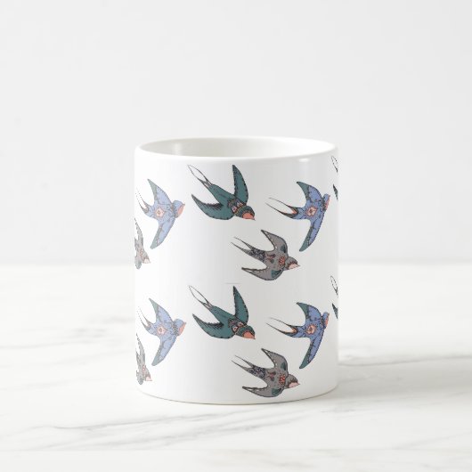 Schnell Swooping Schwalben-Tasse Kaffeetasse (Mittel)