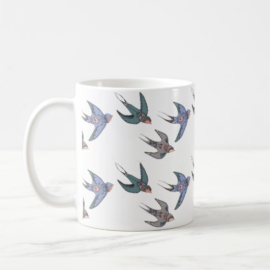 Schnell Swooping Schwalben-Tasse Kaffeetasse (Links)
