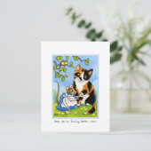 Schnell und benutzerdefiniert für Cat Mouse Postkarte (Stehend Vorderseite)