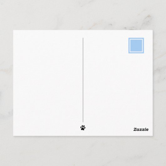 Schnell und benutzerdefiniert für Cat Mouse Postkarte (Rückseite)