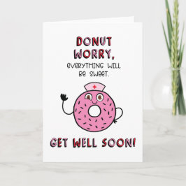 Schnell und gut druckbare Karte | Donut Worry