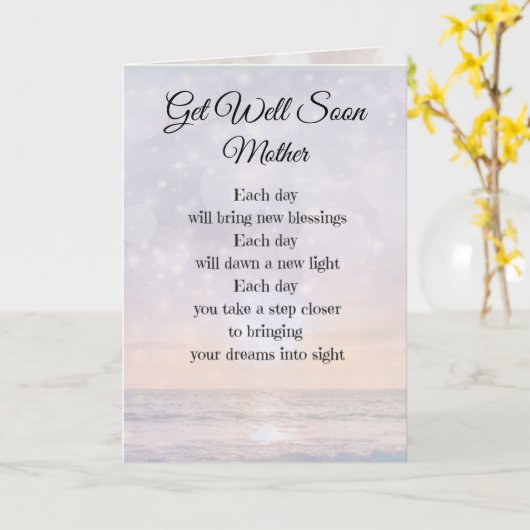 Schnell und gut für Mutter Design Karte (Gelbe Blume)