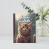 Schnell und gut mit dem Scarf, anpassbar Postkarte (Stehend Vorderseite)