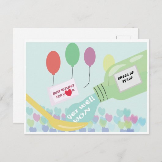 Schnell und gut Sirup Postkarte (Vorne/Hinten)