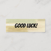 Schnell und gut - Viel Glück Mini Business Card Mini Visitenkarte (Rückseite)