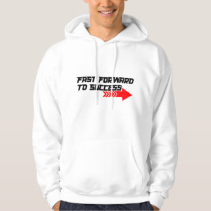 Schnell Vorwärts – Fette rote Motivationszitat-Des Hoodie