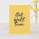 Schnell werden moderne schwarz-gelbe Typografie Karte (Gelbe Blume)