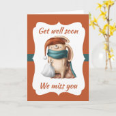 Schnell werden wir Ihre Gruppenabteilung vermissen Karte (Gelbe Blume)