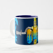 Schnell zeichnen Sie Kaffee Zweifarbige Tasse (Vorderseite Links)