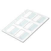 Schnellabtastung im Notepad Notizblock (angewinkelt)