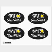 Schnellballkleber | Oval Ovaler Aufkleber (Blatt)