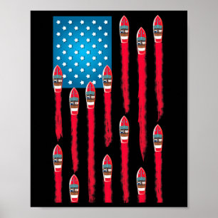 Schnellboot-Flaggen-Design Poster
