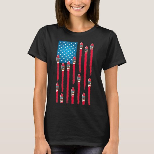 Schnellboot-Flaggen-Design  T-Shirt (Vorderseite)