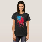 Schnellboot-Flaggen-Design  T-Shirt (Vorne ganz)