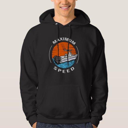 Schnellboot Motorboot Kapitän Hoodie (Vorderseite)