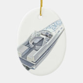 Schnellboot von oben keramikornament (Vorne)
