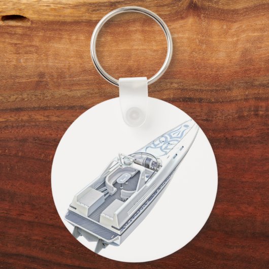 Schnellboot von oben schlüsselanhänger (Vorderseite)